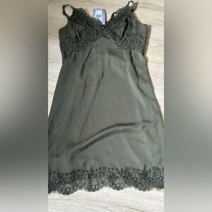 Chelsea & Violet olive green slip dress size L